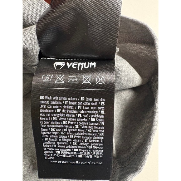 Venum Men's Light Heather Gray Embroidered Logo Short Sleeve Vortex Tee Size XL - Picture 9 of 13